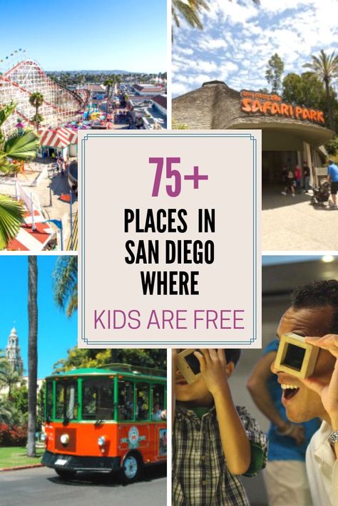 75+ Places Where Kids Are Free in San Diego this October! - Kids Free San Diego is every October, this is one of the best times to visit for families.  via @globalmunchkins San Diego With Kids, San Diego Kids, San Diego Activities, San Diego Attractions, California With Kids, San Diego Vacation, San Diego Travel, Mission Beach, Things To Do With Kids