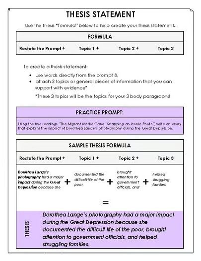 Thesis Statement Formula Handout by Jessica Brierley | TPT Thesis Anchor Chart, Thesis Statement Examples, 8th Grade Reading, Thesis Ideas, Writing A Thesis Statement, Teacher Forms, Teaching Secondary, Teachers Toolbox, Teaching High School English