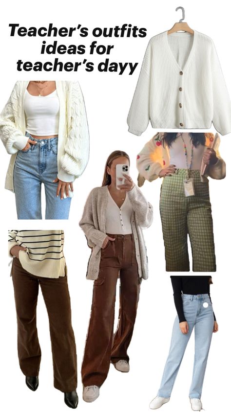 How To Dress Like A Teacher, Outfits For Mom, Spirit Week Outfits, Cool Teacher, Party Outfits Night, Week Outfits, Teacher Outfit, Spirit Week, Teacher Outfits