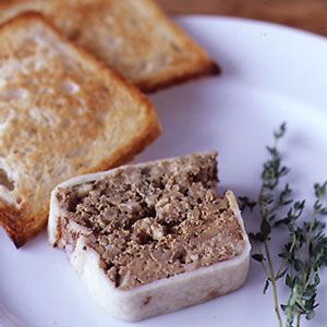 Terrine of Poultry Liver Recipe - Saveur.com Duck Liver Pate Recipe, Turkey Liver Pate, Liver Pate Recipe Chicken, Chicken Liver Pate Food And Wine, Goose Liver Pate, Duck Pate, Terrine Recipe, Chopped Liver, Liver Recipes