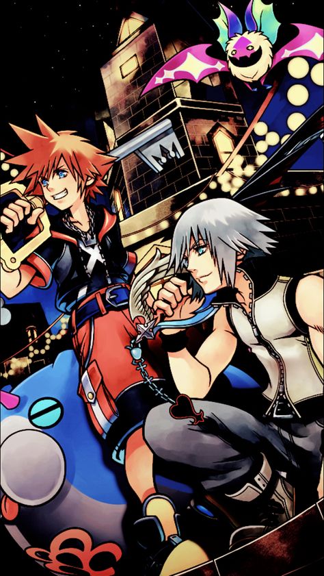 Sora and Riku Sora And Riku Wallpaper, Roxas Kingdom Hearts Wallpaper, Kh Wallpaper, Sora And Riku, Vanitas Kh, Baseball Drawings, Roxas Kingdom Hearts, Kingdom Hearts Wallpaper, Riku Kingdom Hearts