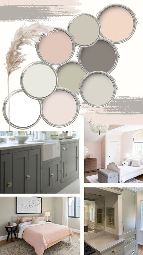 Benjamin Moore Boho Paint Palette Pale Pink Blush Paint Scheme Girl Bedroom Design Pastel Peach Color Palette Warm Neutral Tone Whole Home - Etsy Ireland Bathrooms Lighting, Pastel Peach Color, Blush Paint, Peach Color Palette, Color Palette Warm, Space Bathroom, Bathroom Master, Lighting Bathroom, Small Space Bathroom