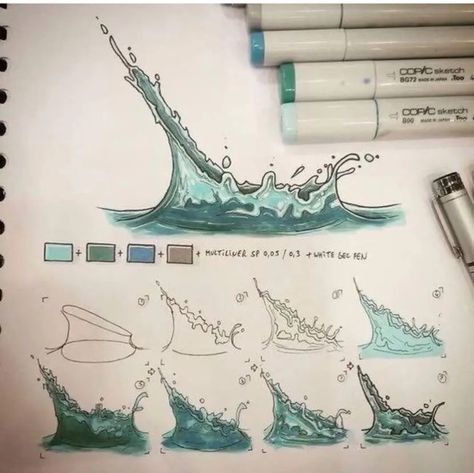 Beautiful Pencil Drawings, Marker Drawing, Bullet Journal Doodles, Alcohol Markers, Journal Doodles, Acrylic Pour, Pour Painting, Marker Art, Disney Drawings