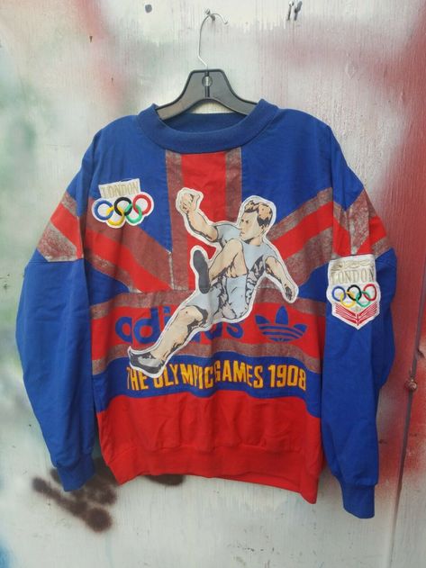 ADIDAS Olympic Games 1908 Crewneck 1948 London Men's Small Vintage | eBay Vintage Sports Shirt, Vintage Sport Sweatshirt, Vintage Sports Crewneck, Vintage Olympics Shirt, 90s Crew Neck Sports Sweatshirt, Skater Boi, Vintage Adidas Sweatshirt, Vintage Street Fashion, Adidas Track Pants