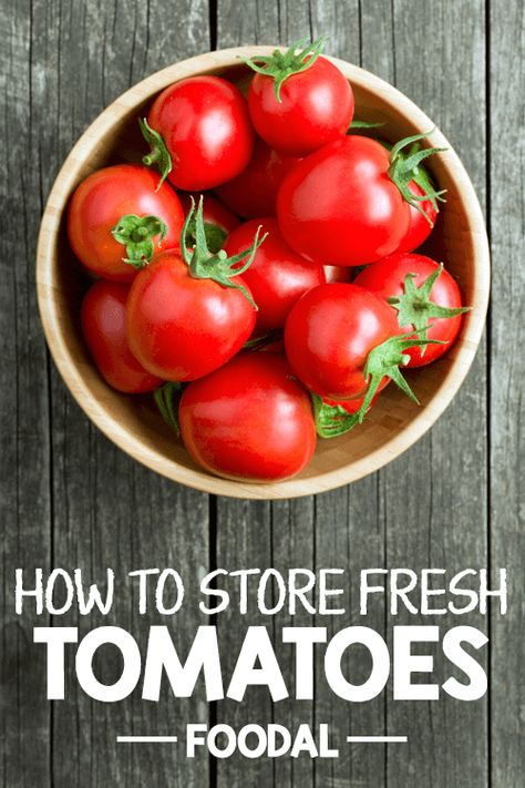 How To Store Fresh Tomatoes, How To Store Tomatoes From Garden, How To Store Grapes, Store Tomatoes, Cooking Knowledge, How To Store Tomatoes, Gardening Tomatoes, Growing Tomato, Preserving Vegetables