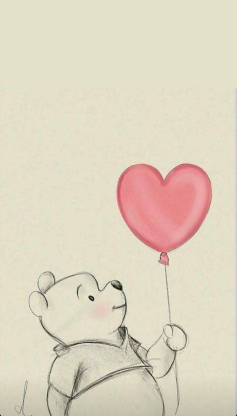 Art Drawings Cute, Sketches Disney, Disney Drawings Sketches, Disney Art Drawings, Cute Cartoon Drawings, Disney Drawings, Disney Art, Cartoon Drawings, Winnie The Pooh