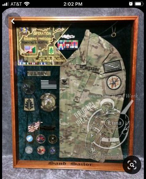 Happy Birthday Marines, Military Home Decor, Shadow Box Ideas, Military Crafts, Military Shadow Box, Award Display, Military Decor, Diy Shadow Box, Custom Plaques