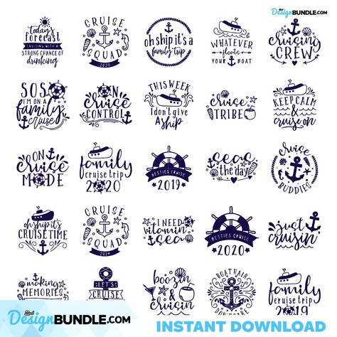 Cruise Svg Bundle, 25 Svg Cruise Ship Boat Anchor Svg, Cruise Squad Check more at https://bestdesignbundle.com/product/cruise-svg-bundle-25-svg-cruise-ship-boat-anchor-svg-cruise-squad-fox210927dt4701/ On Cruise Control Svg, Cruise Svg, Ship Boat, Boat Anchor, Cruise Wedding, Royal Caribbean Cruise, Caribbean Cruise, Royal Caribbean, Digital Illustrations