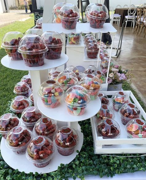 Party Snack Table, Quince Dresses Champagne, Quince Dresses Purple, Dresses Quince, Quince Dresses Mexican, Blue Quince, Mexican Snacks, 15 Dresses Quinceanera, Quince Dresses Red