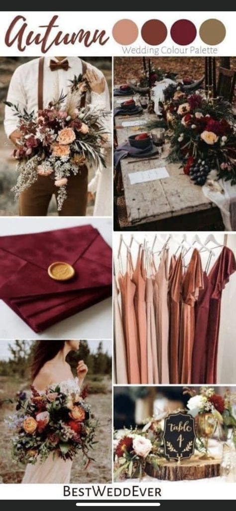 Marsala Wedding Invitation, Burgundy Wedding Colors, Fall Wedding Color Palette, Marsala Wedding, Burgundy Wedding Invitations, Wedding Theme Colors, Wedding Inspiration Fall, Fall Wedding Colors, Wedding Color Palette