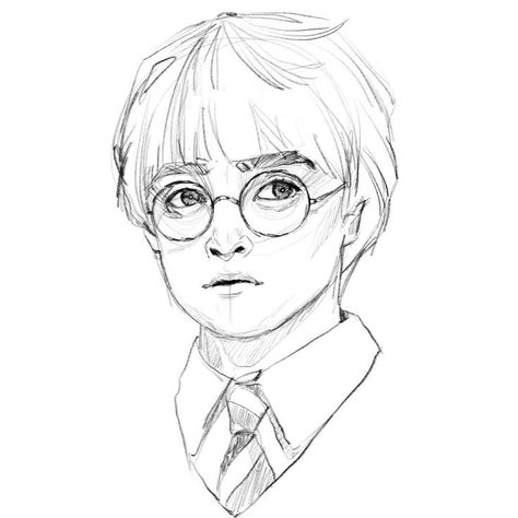 Harry Potter Drawings Easy, Harry Potter Portraits, Harry Potter Sketch, Harry Potter Art Drawings, Harry Potter Painting, Drawing Hands, Harry Potter Artwork, Potter Art, Harry Potter Drawings