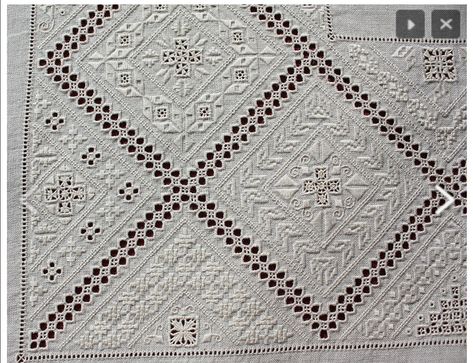 Lefkara Lace, Drawn Thread, Cutwork Embroidery, Hardanger Embroidery, Embroidery Motifs, Needle Arts, Vintage Embroidery, Lace Making, Satin Stitch