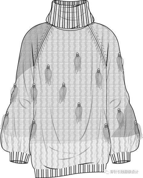 Knitwear Flat Sketch, Shima Seiki, Flat Drawings, Texture Drawing, Flat Sketches, Knit Texture, Fashion Designs, Technical Drawing, Art Fashion