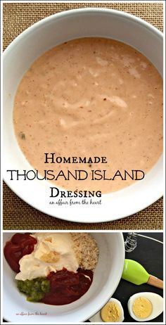 Homemade Thousand Island, Homemade Thousand Island Dressing, Salad Dressing Recipes Healthy, Thousand Island, Thousand Island Dressing, Salad Dressing Recipes Homemade, Homemade Condiments, Homemade Salads, Homemade Dressing