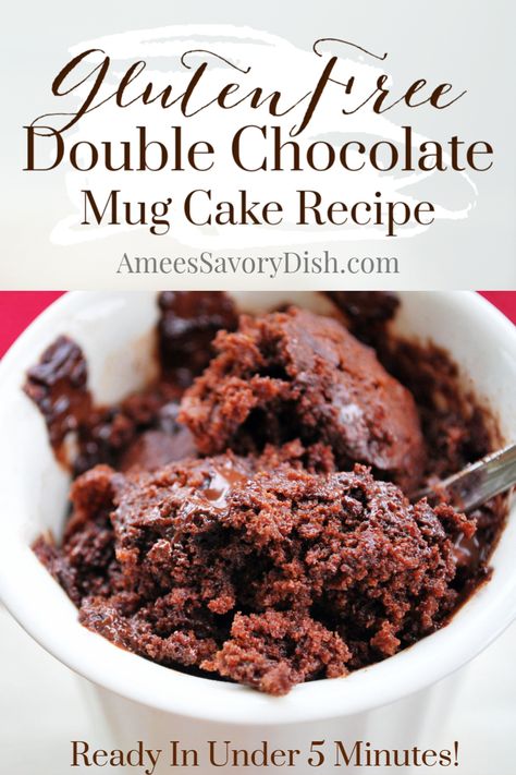 Hot Cocoa Mug Cake, Cocoa Mug Cake, Simple Mug Cake, Simple Mug Cake Recipe, Easy Hot Cocoa, Gluten Free Chocolate Desserts, Gluten Free Mug Cake, Dessert In A Mug, Df Recipes