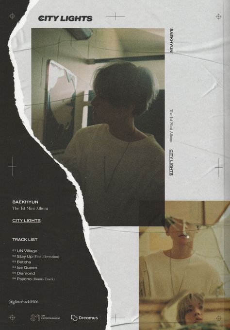 Texture Graphic Design, Pop Posters, Cover Art Design, Torn Paper, Collage Design, Album Cover Art, Exo Baekhyun, Creative Photos, Photography Inspo