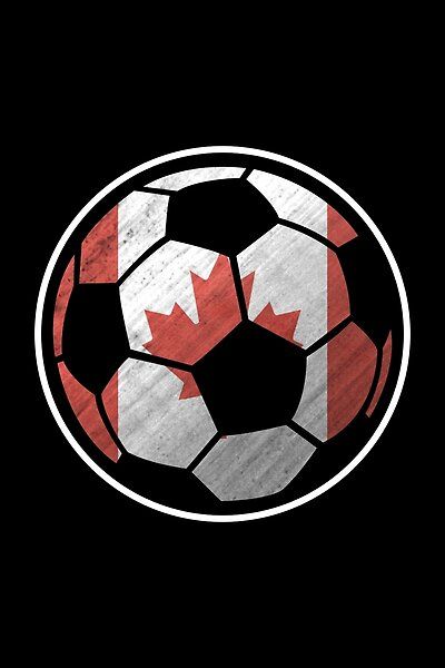 An awesome soccer ball icon with a flag overlay of the beautiful nation of Canada. If this is your country, show your love with this sporty design Canada Soccer, Canadian Football, Football Logos, Soccer Logo, Soccer Outfits, Sporty Design, A Flag, Football Lovers, Soccer Games