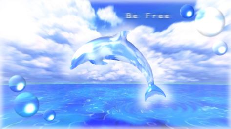 freedom, dolphin, vaporwave, dreamcore, clouds, ocean, y2k aesthetic, tropical, watercore, frutiger aero, cybercore 2000s Wallpaper, Nostalgia 2000s, Tropical Aesthetic, Nostalgia Aesthetic, Frutiger Aero, Ocean Aesthetic, Windows Vista, Dreamcore Weirdcore, 2000s Aesthetic