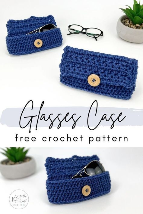 Crochet Glasses Case, Crochet Eyeglass Cases, Crochet Glasses, Crochet Teacher Gifts, Quick Crochet Gifts, Crochet Case, Fall Crochet Patterns, Crochet Eyes, Crochet Pouch