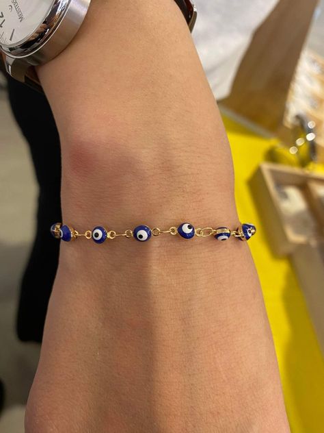 Evil Eye Jewelry Aesthetic, Evil Eyes, Jewelry Accessories Ideas, Dope Jewelry, Classy Jewelry, A Bracelet, Evil Eye Jewelry, Girly Jewelry, Eye Jewelry