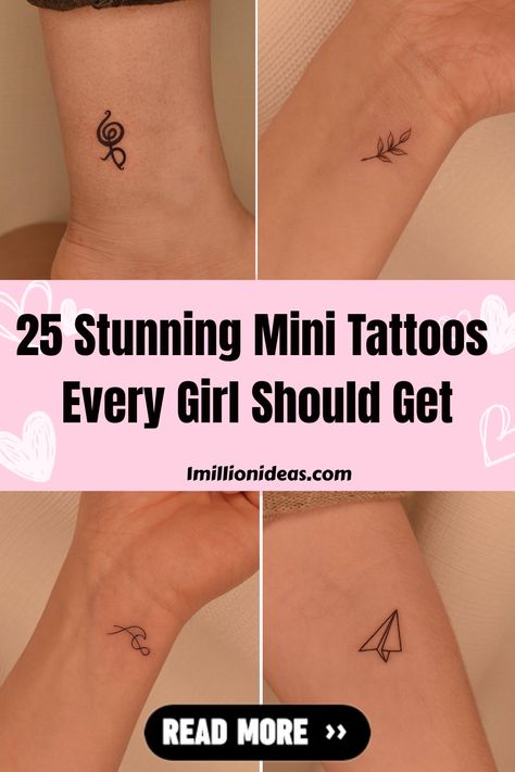 If you’ve been aware while surfing the internet in the last few years, you’ve probably seen a significant increase in the mini-tattoo… Cute Micro Tattoos For Women, Cute Tiny Tattoos Unique, Micro Tattoos For Women, Micro Tattoo, Mini Tattoo, Cute Tiny Tattoos, Mini Tattoos, Unique Tattoos, Tiny Tattoos