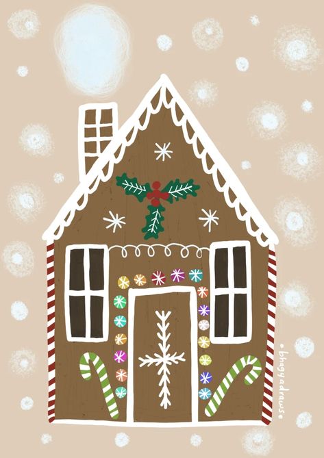 Design a custom christmas card by Bhagyadraws | Fiverr Christmas Cards Printable, Custom Christmas Cards, Illustration Noel, Navidad Diy, Christmas Inspo, Printable Christmas Cards, Advent Calendars, Cards Printable, Gingerbread Houses