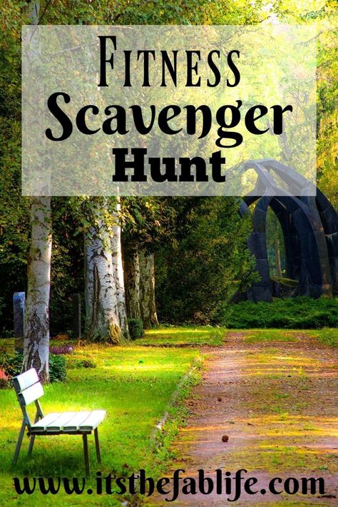 Fitness Scavenger Hunt | Create Your Own Fitness Scavenger Hunt | Fun Fitness Idea | #exercise #fitness #fitnessroutine #scavengerhunt Fitness Scavenger Hunt Ideas, Sports Scavenger Hunt Ideas, Pe Scavenger Hunt, Easter Workout Ideas, Fun Exercise Ideas, Fun Fitness Games, Teen Scavenger Hunt, Learn To Let Go, Club Activities