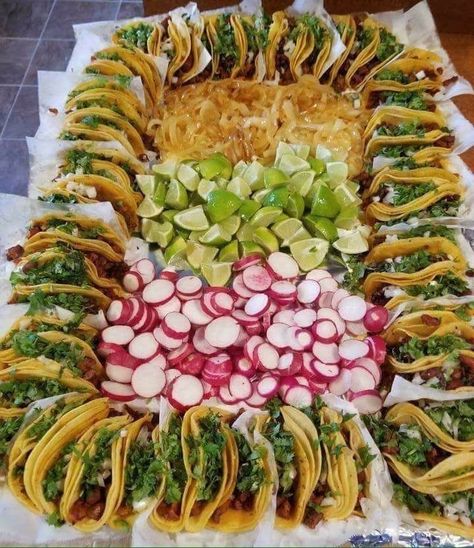 Fiesta Party Food, Taco Platter, Mexican Snacks, Breakfast Platter, Party Food Buffet, Tacos And Burritos, Tacos Burritos, Party Food Platters, Mexican Dessert