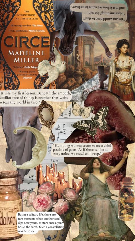 World Religions Aesthetic, Circe Book Aesthetic, Circe Book, Circe Aesthetic, Circe Goddess, Light Academia Books, Greek Mythology Books, Witchcraft Aesthetic, Madeline Miller