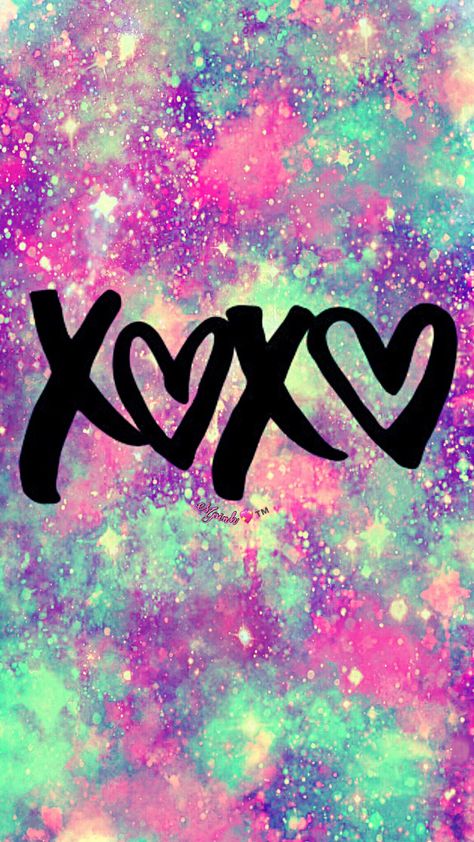 XOXO Galaxy Wallpaper #androidwallpaper #iphonewallpaper #wallpaper #galaxy #sparkle #glitter #lockscreen #pretty #pink #cute #pastels #quotes #saying #girly #love #hearts Pink Xoxo Wallpaper, Glitter Lockscreen, Wallpaper Galaxy, Wallpaper Estetika, Wallpaper Homescreen, Galaxies Wallpaper, Zero Wallpaper, Velvet Wallpaper, Preppy Wallpaper