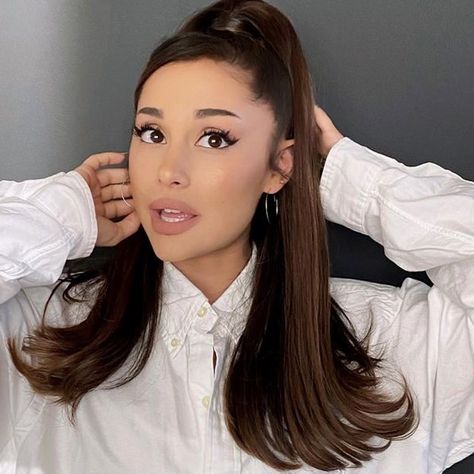 Half Up Half Down, Half Up, Ariana Grande, A Woman, Hair, White