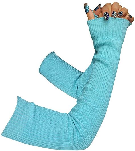 Blue Arm Warmers, Fingerless Arm Warmers, Spring Heels, Blue Gloves, Wool Gloves, Arm Sleeves, Long Gloves, Winter Gloves, Wool Knit