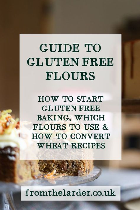 A guide on gluten-free flours, explaining how to start gluten-free baking, what flours to use and how to convert wheat recipes to gluten-free. #glutenfreerecipes #glutenfree #glutenfreecakes #alternativeflour #glutenfreeflour #bakingtips What Is Gluten Free, Gluten Free Info, Gluten Desserts, Pain Sans Gluten, Wheat Recipes, Cookies Gluten Free, Gluten Free Living, Free Lifestyle, Gluten Free Eating