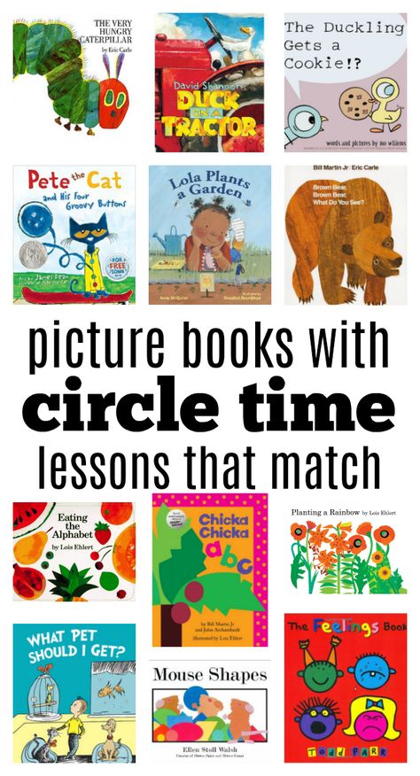 I love circle time lessons but the key to making circle time a success is to keep it short and engaging. A wonderful opening like this good morning song is a must followed by a daily ritual like this chant or calendar, then it’s time for a story and activity. Below you will find some … Good Morning Song, Time Lessons, Circle Time Activities, Preschool Circle Time, Preschool Literacy, Preschool Books, Circle Time, Preschool Lessons, Teaching Preschool