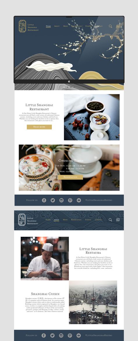 Chinese Website Design, Chinese Branding, Food Website Design, Chinese Website, Restaurant Website Design, Minimalist Web Design, Restaurant Web, Restaurant Identity, Asian Restaurant