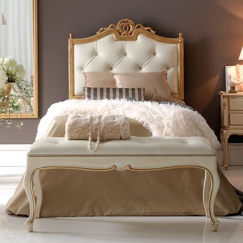 Single Bed Headboard Ideas, Kids Princess Bed, Luxury Wooden Bed, Luxury Button, Wooden Double Bed, Bedroom 2024, Kid Bed, Double Bed Designs, Italian Bed