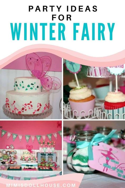 Ideas for planning a Sugar Plum Fairy Party If your little girl loves both fairies and sparkles AND has a winter birthday...this is the party theme for you! Love the idea of a winter fairy party? With sweet fairy ideas and lots of girly goodness, a Winter Fairy birthday is an amazing way to dress up a birthday! Winter Fairy Birthday Party Ideas, Winter Fairy Party, Kids Fairy Party, Fairy Party Food, Winter Birthday Themes, Fairy Party Decorations, Snowflake Party, Fairy Theme Party, Snowman Party