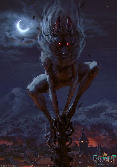 Fantasy Art Ideas, Spirit Walker, Cool Fantasy Art, Huli Jing, Villain Ideas, Horror Creatures, Monsters Design, Werewolf The Apocalypse, Magic Animals