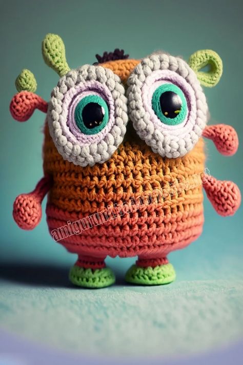 Amigurumi Monster Free Pattern-1 5 Free Amigurumi Monster Patterns, Monster Amigurumi Free Pattern, Crochet Monster Pattern Free, Monster Crochet Pattern, Yarn Monsters, Scrap Crochet, Crochet Monsters, Crochet Dishcloth, Shoes Diy