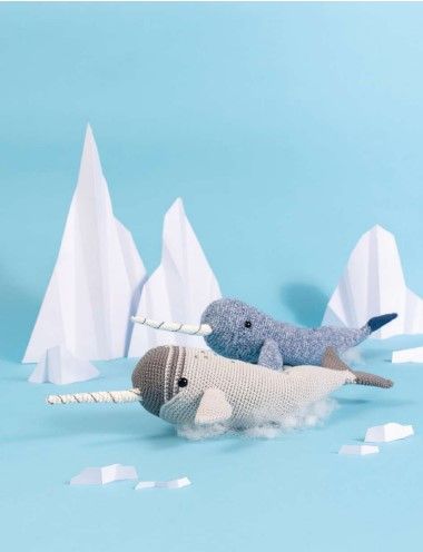 Narwhal Crochet Pattern, Narwhal Crochet, Crochet Ocean Animals, Amigurumi Unicorn, Double Crochet Decrease, Amigurumi Knitting, Amigurumi Rabbit, Crochet Decrease, Animal Sewing Patterns