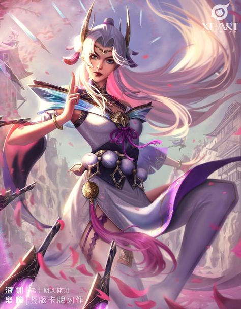 Irelia Icon, Irelia Fanart, League Of Legends Irelia, Spirit Blossom, League Of Legends, Anime Funny, Art Inspo, Fairy Tales, Cool Art