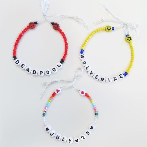 Hugh Jackman Deadpool, Writing Groups, Summer Movie, Friendship Bracelets Designs, Deadpool Wolverine, I Love Jewelry, Hugh Jackman, Bead Crafts, Bracelet Designs