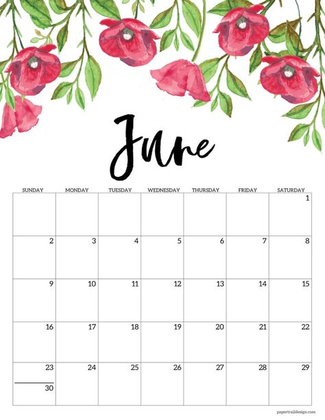 This June 2024 calendar page is absolutely free to print Paper Trail Design, Free Printable Calendar Templates, Floral Calendar, Planner Writing, Trail Design, Floral Planner, Month Calendar, Daily Planner Pages, Printable Planner Pages