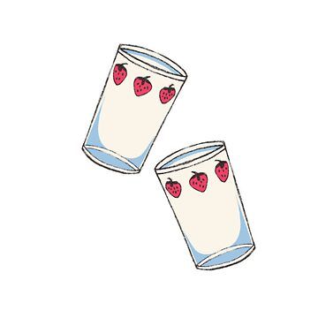 "Nana anime strawberry glasses" Sticker for Sale by little-axii | Redbubble Nana Anime Strawberry Glasses, Senior Glasses Ideas, Strawberry Cups Nana, Nana Strawberry Glasses, Nana Glasses, Nana Embroidery, Nana Strawberry, Senior Stickers, Strawberry Glasses