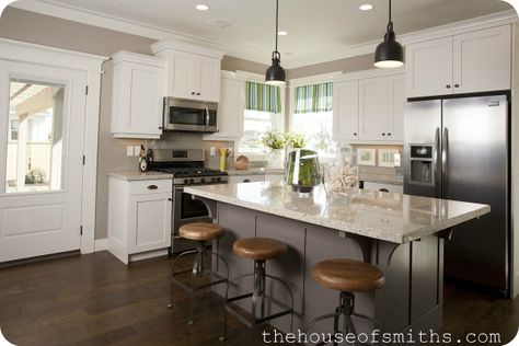 DIY Blogger House Q&A Toasty Grey Paint Behr, Toasty Gray Behr Paint, Behr Paint Kitchen, Behr Toasty Gray, Paint Kitchen, Behr Paint, Dining Room Light Fixtures, Grey Kitchen, Kitchen Redo