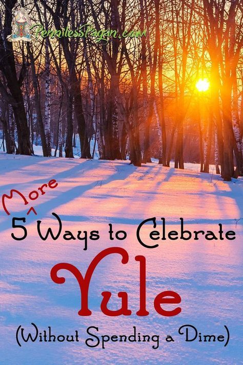 5 (More) Ways to Celebrate Yule (without spending a dime) from PennilessPagan.com #Yule #Winter #Solstice #Wiccan #Pagan #Witchcraft #December Celebrate Yule, Yule Traditions, Pagan Christmas, Winter Solstice Celebration, Yule Celebration, Pagan Yule, Wiccan Rituals, Happy Winter Solstice, Solstice Celebration