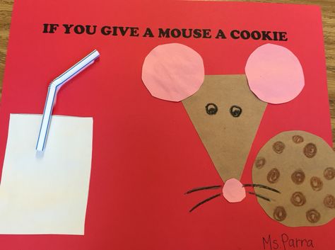 If You Give A Mouse A Cookie Activities For Preschoolers, If You Give A Mouse A Cookie Art, Give A Mouse A Cookie Activities, Give A Mouse A Cookie Craft, If You Give A Mouse A Cookie Craft, Mouse Craft Preschool, If You Give A Mouse A Cookie Activities, If You Give A Mouse A Cookie, Cookie Activities