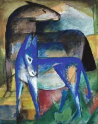 Leicester Uk, Franz Marc, German Expressionism, Blue Horse, Marc Chagall, Expressionist Art, Action Painting, Cow Painting, Paul Gauguin