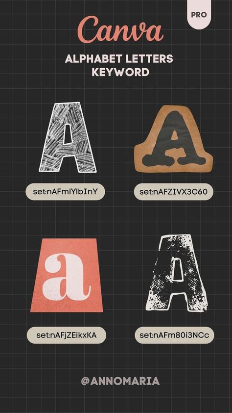 Canva Collage Inspirations Letters Canva Element, Letter Elements Canva, Canva Journal Ideas, Canva Letter Elements Keyword, Canva School Elements, Canva Alphabet Element Keyword, Canva Elements Keyword Vintage, Canva Scrapbook Elements, Canva Elements Letters