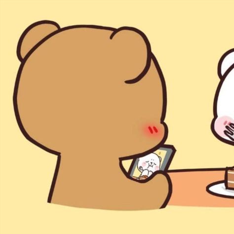 Alternative Title: Brown & White bear - Matching Pfps Discord Server, Matching Pfp, Mocha, Milk, Teddy Bear